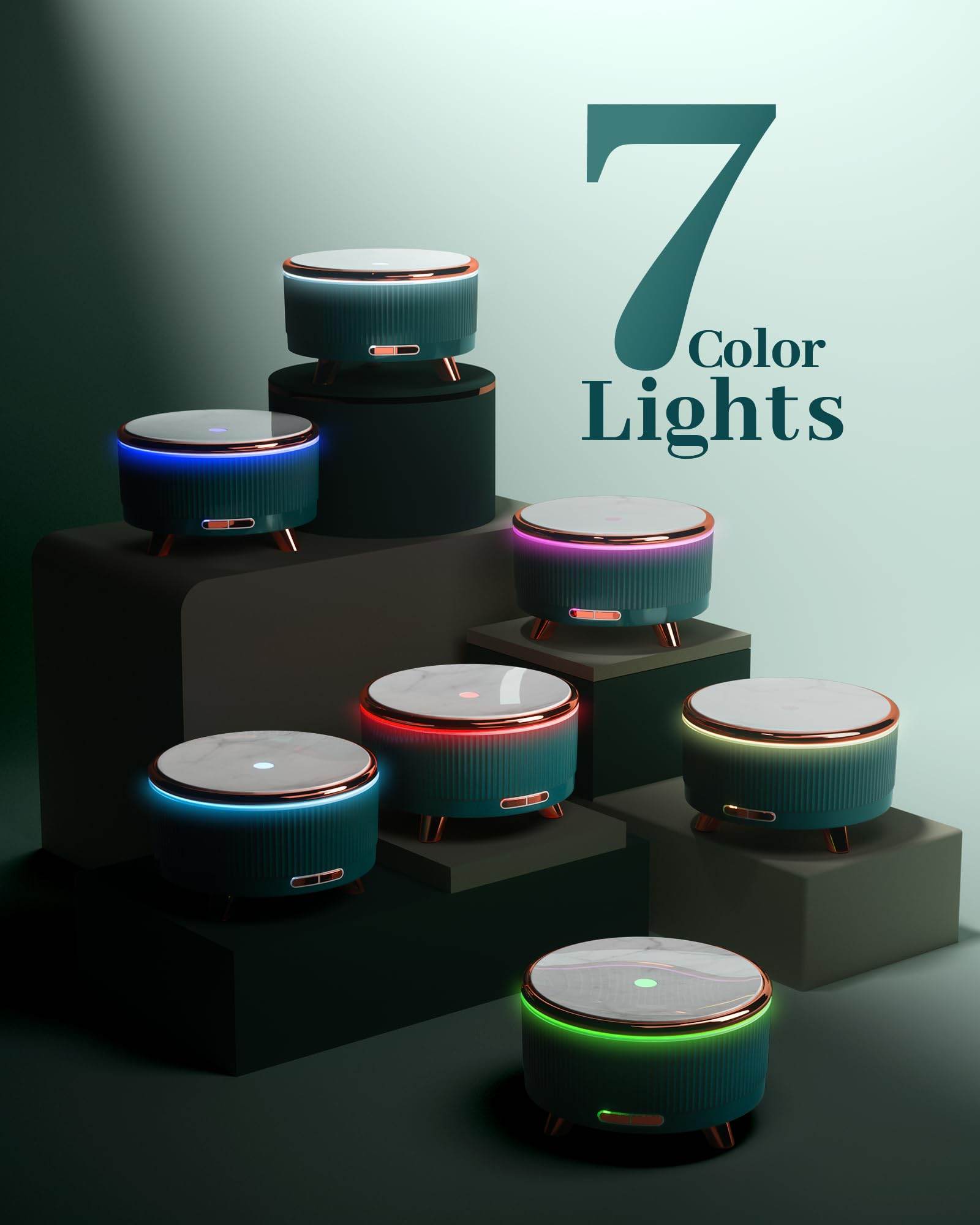 Essential Oil Diffuser for Home, Diffusers for Essential Oils Large Room, 500ml Aromatherapy Diffuser, 7 Colors Changed - zenfulharmony.com
