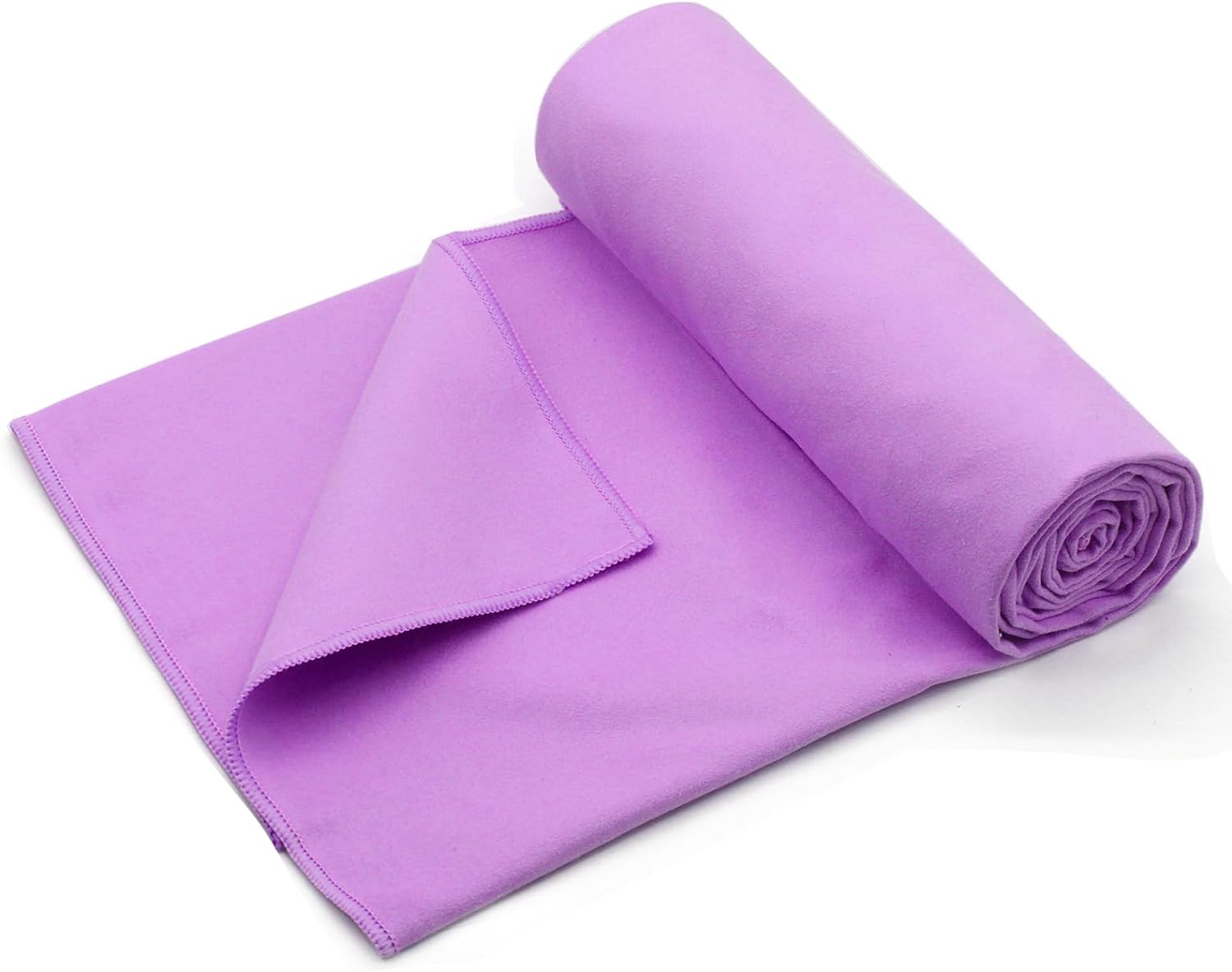 Eunzel 2 Pack Hot Yoga Towel Non Slip Yoga Mat Towel Non-Slip Sweat Absorbent Microfiber Towel for Hot Yoga, Pilates and Workout 72" x 26.5", Blue/Purple - zenfulharmony.com