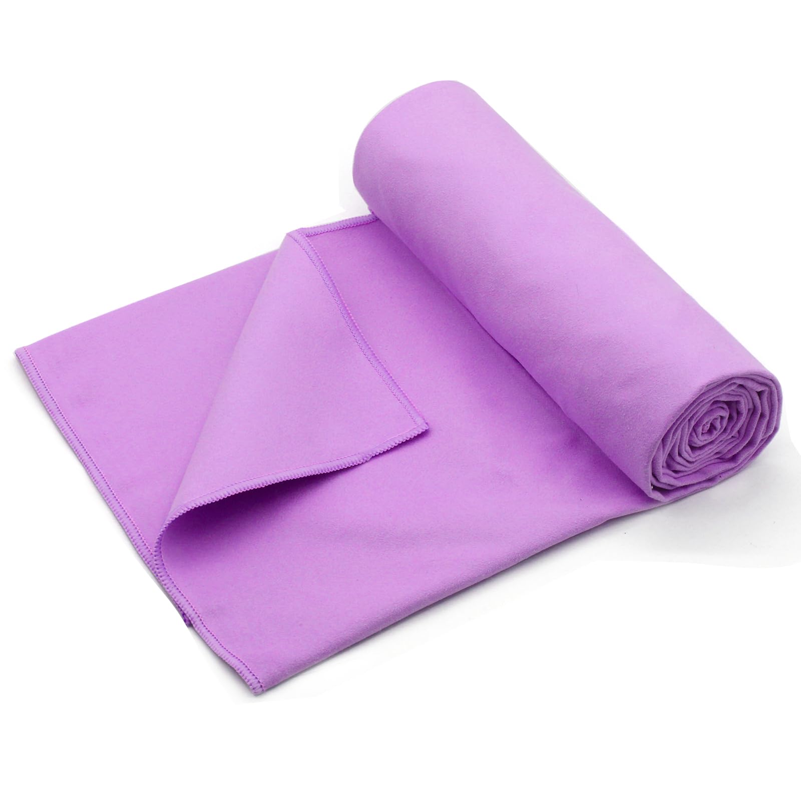 Eunzel 2 Pack Hot Yoga Towel Non Slip Yoga Mat Towel Non-Slip Sweat Absorbent Microfiber Towel for Hot Yoga, Pilates and Workout 72" x 26.5", Blue/Purple - zenfulharmony.com