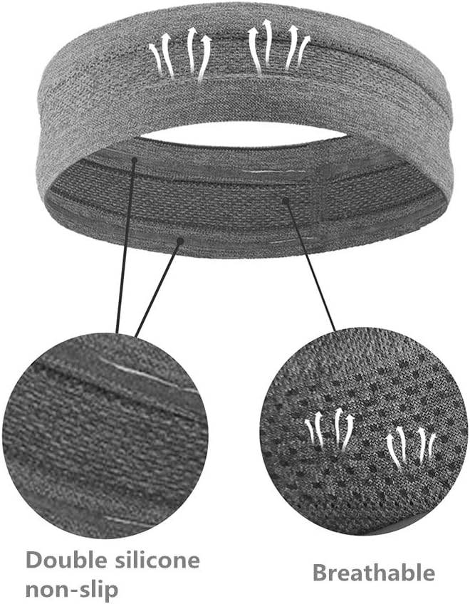 6Pack Sweat Bands Headbands for Women Workout, Women's Fashion Non Slip Headband, Moisture Wicking Sweatband for Sports Running Athletic Yoga - zenfulharmony.com