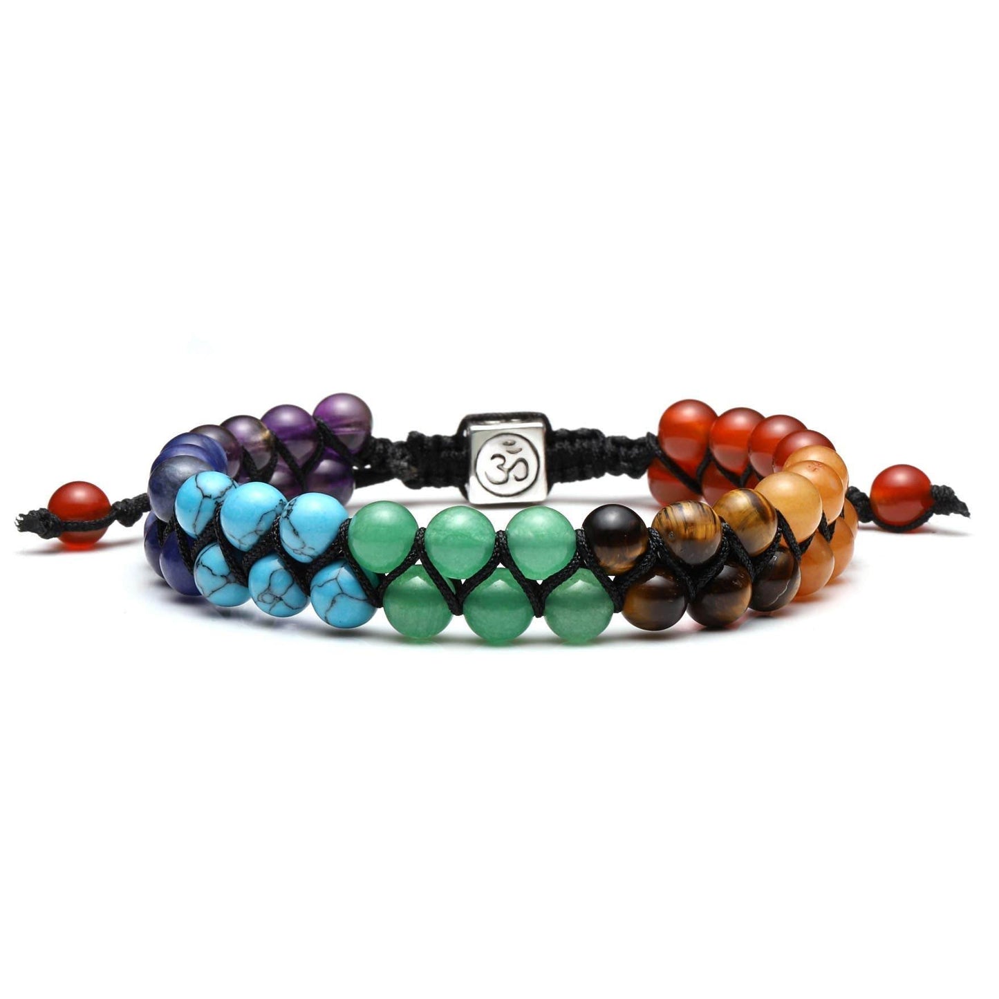 Top Plaza 7 Chakra Bracelet for Women Men Healing Crystals Bead Chakra Bracelet Yoga 6mm Stone Beads Bracelets Meditation Relax Anxiety Jewelry - zenfulharmony.com