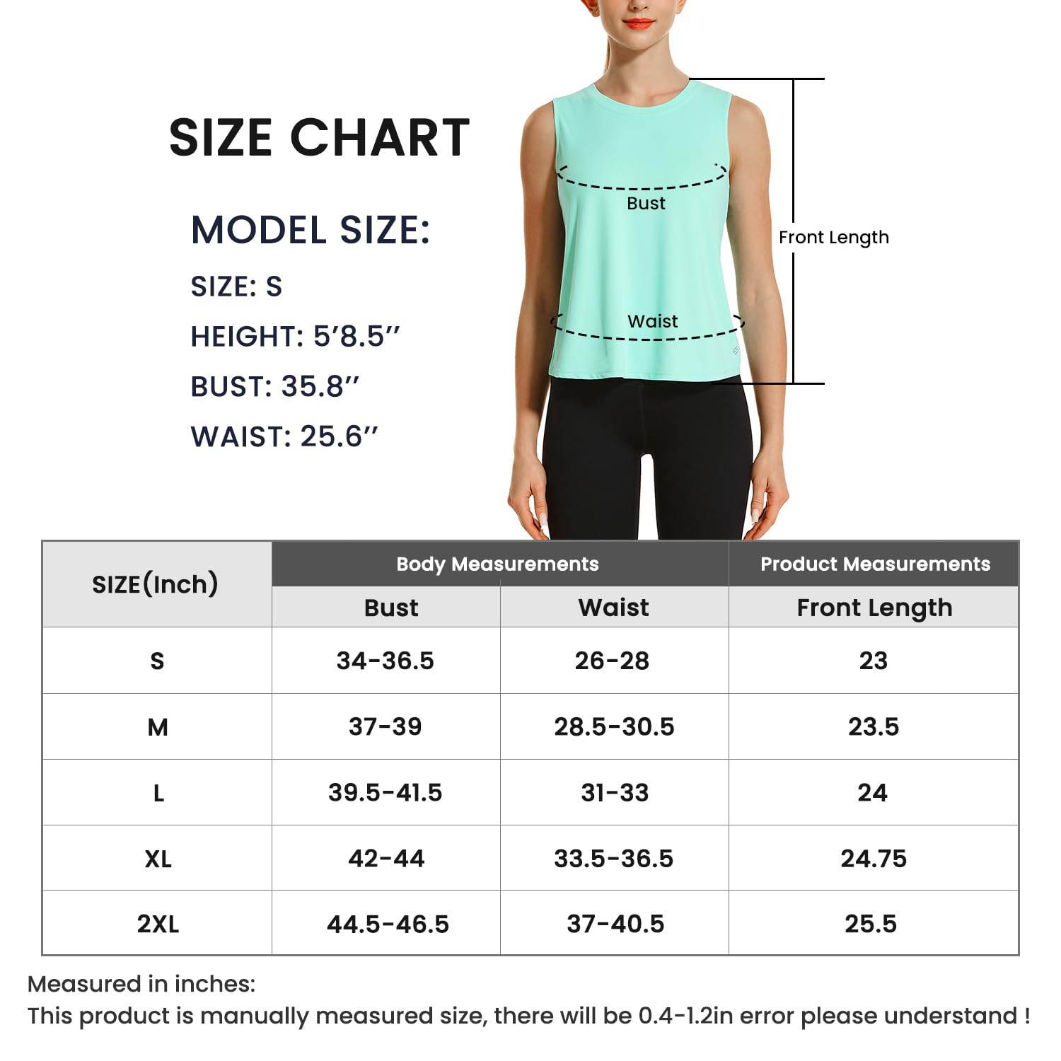 HODOSPORTS Womens Workout Tops Open Back Tank Tops Sleeveless Athletic Yoga Shirts Loose Fit in White Medium - zenfulharmony.com