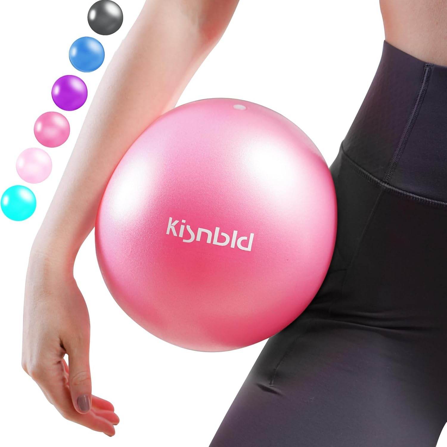 Small Exercise Ball, 9 Inch Mini Pilates Ball, Anti Burst and Slip Resistant Mini Yoga Ball for Stability, Fitness, Physical Therapy, Stretching & Core Strength Workout at Home Gym & Office - zenfulharmony.com