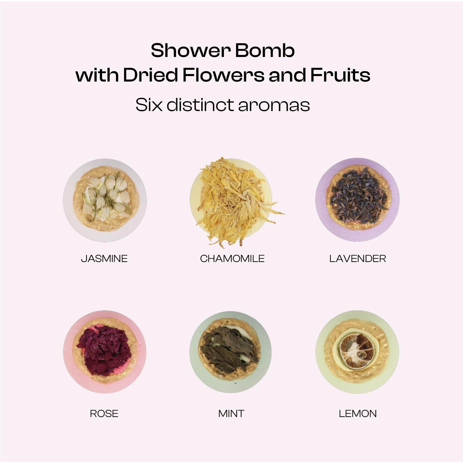 Bath Bombs Gift Sets- 6 Fizzies Luxury Large Size with Real Flowers and Natural Organic Essential Oil for Bubble SPA Bath, Self Care Gifts for Women, Mon, Daughter, Girlfriend,Pack of 6 (Multiple) - zenfulharmony.com
