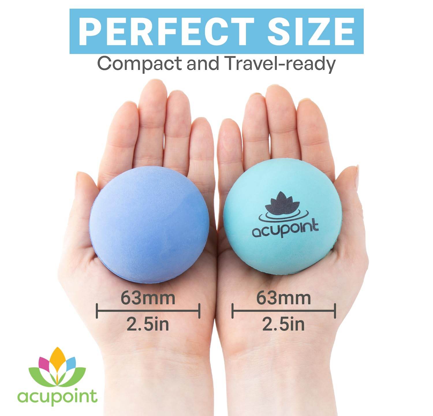 Acupoint Physical Massage Therapy Ball Set - Ideal for Yoga, Deep Tissue Massage, Trigger Point Therapy and Myofascial Release Physical Therapy Equipment - zenfulharmony.com