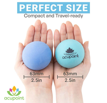 Acupoint Physical Massage Therapy Ball Set - Ideal for Yoga, Deep Tissue Massage, Trigger Point Therapy and Myofascial Release Physical Therapy Equipment - zenfulharmony.com