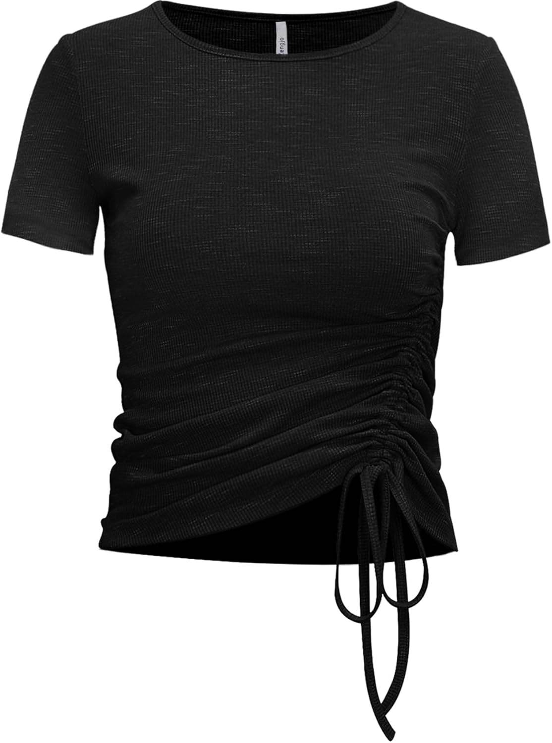Womens Long/Short Sleeve Workout Tops Ruched Side Yoga Atheltic Shirt Slim Fitted - zenfulharmony.com