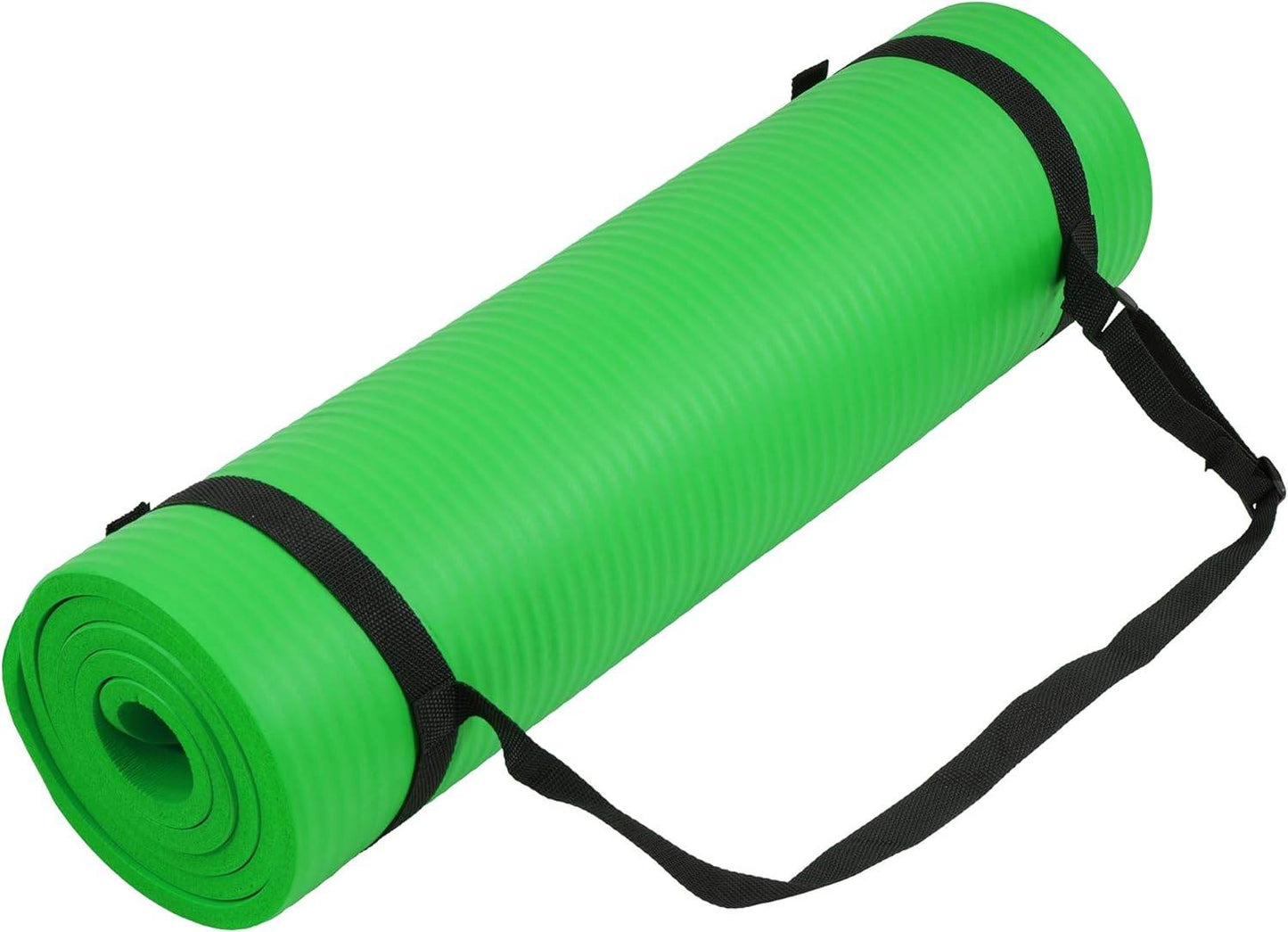 Yoga Mat, 1/2-Inch Extra Thick High Density Exercise Mat, Anti-Tear Exercise Yoga Mat with Carrying Strap, Suitable for Various Yoga Exercises - zenfulharmony.com