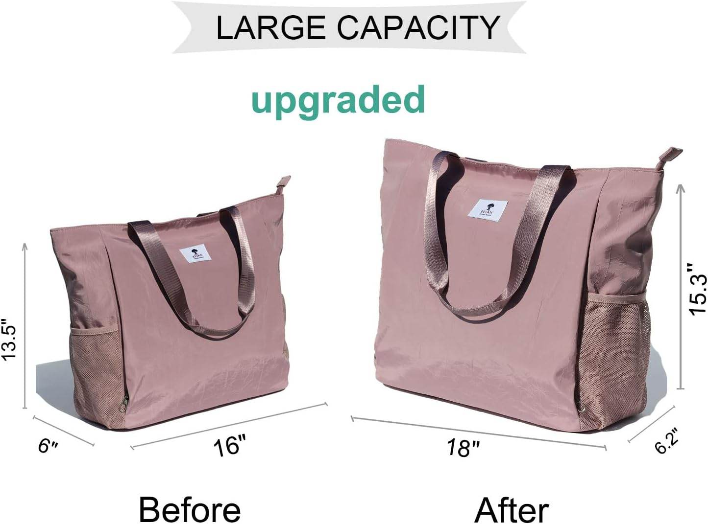 ESVAN Yoga Mat Bag Yoga Tote Carrier Shoulder Bag Carryall Tote for Office,Yoga,Pilates,Travel,Beach and Gym - zenfulharmony.com