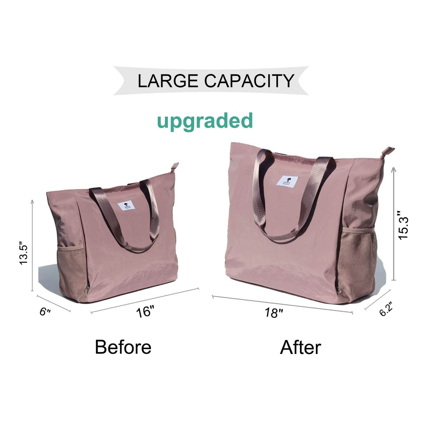 ESVAN Yoga Mat Bag Yoga Tote Carrier Shoulder Bag Carryall Tote for Office,Yoga,Pilates,Travel,Beach and Gym (B pinkish purple) - zenfulharmony.com