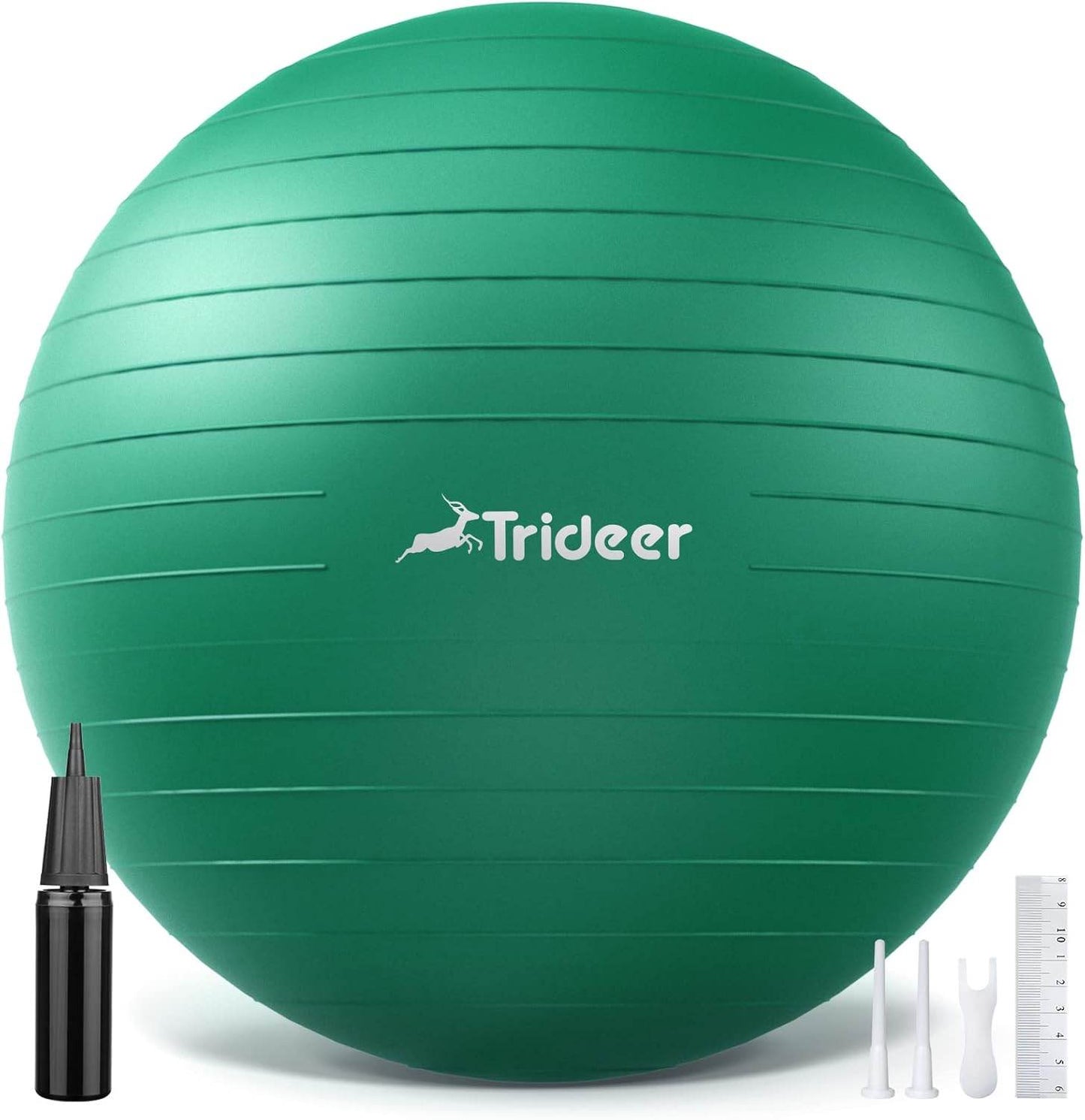 Trideer Exercise Ball for Physical Therapy & Workout - Swiss Ball for Core Strength & Balance - zenfulharmony.com