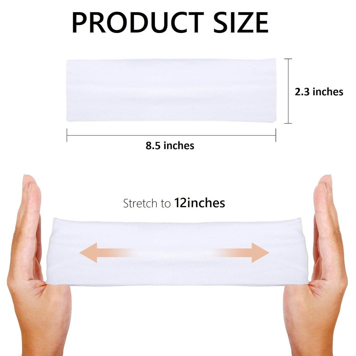 Headbands for Women 16 Pack Elastic Hair Bands for Women' Hair Non Slip Soft Cloth Fabric Headbands Women Hair Accessories, Black White Gray Women‘s Headband - zenfulharmony.com