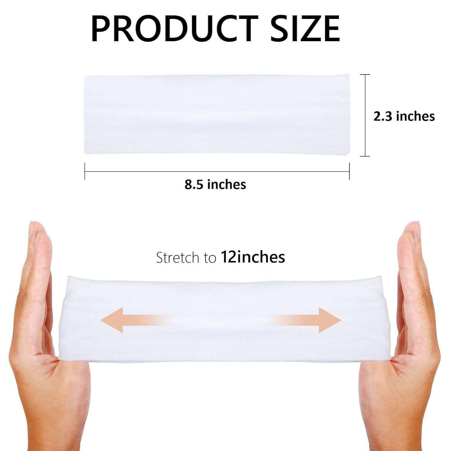 Headbands for Women 16 Pack Elastic Hair Bands for Women' Hair Non Slip Soft Cloth Fabric Headbands Women Hair Accessories, Black White Gray Women‘s Headband - zenfulharmony.com