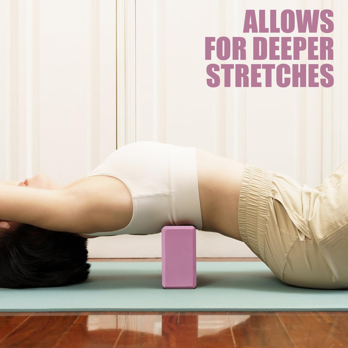 2 Pcs Yoga Blocks, 9"x6"x3" Foam Blocks Yoga Props for Pilates Stretching and Meditation Exercise Blocks Lightweight Yoga Essentials (Pink, normal) - zenfulharmony.com