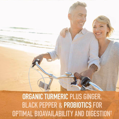 Garden of Life Organics Extra Strength Turmeric Inflammatory Response 120 Tablets-100Mg Curcumin (95% Curcuminoids) Black Pepper, Probiotics, Organic Non-GMO Vegan Gluten Free Herbal Supplement - zenfulharmony.com