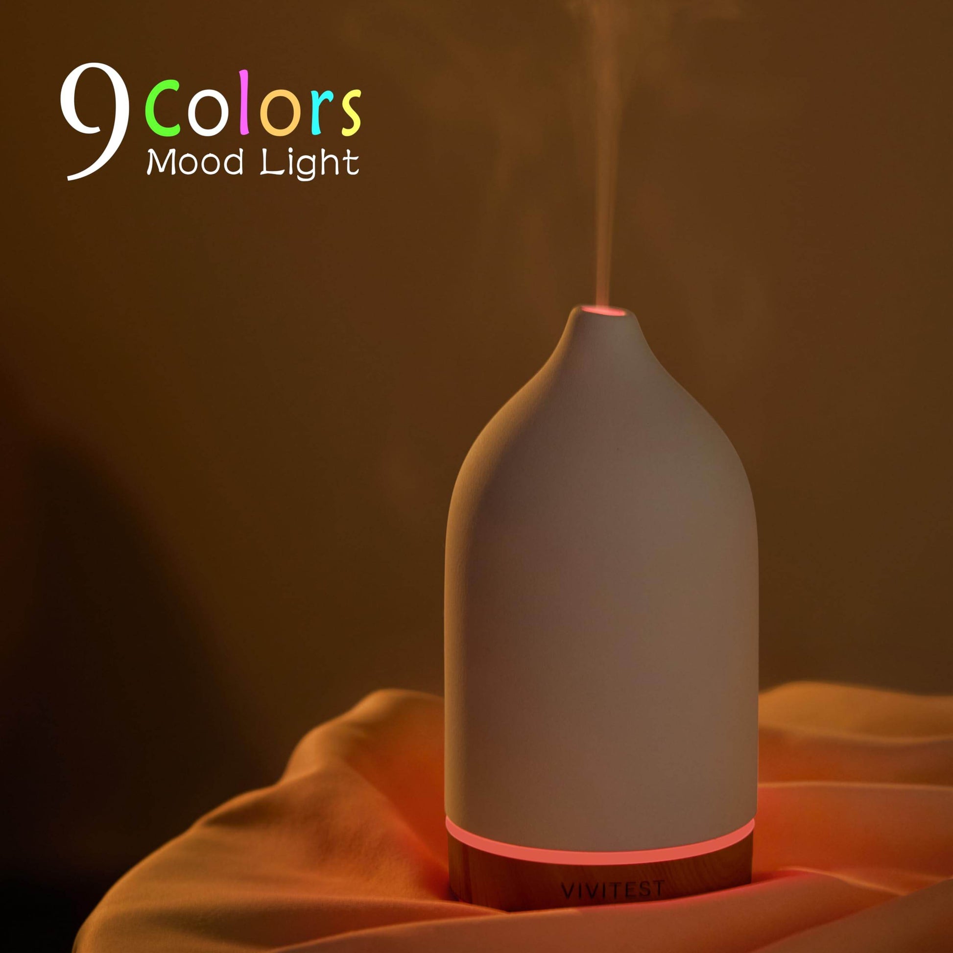 VIVITEST Ceramic Diffusers,Stone Essential Oil Diffuser, Ultrasonic Aromatherapy Diffusers for Home - zenfulharmony.com