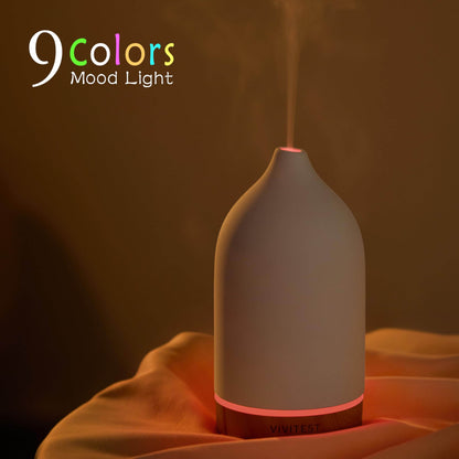 VIVITEST Ceramic Diffusers,Stone Essential Oil Diffuser, Ultrasonic Aromatherapy Diffusers for Home - zenfulharmony.com