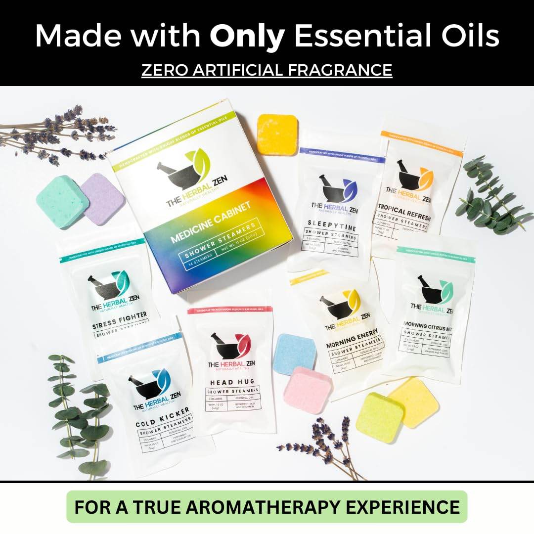 Shower Steamers Aromatherapy Variety Pack - Shower Bombs Made in the USA - Aromatherapy Bath Gifts for Women - Shower Steamers for Women - Shower Tablets Christmas Gift Stocking Stuffer - zenfulharmony.com