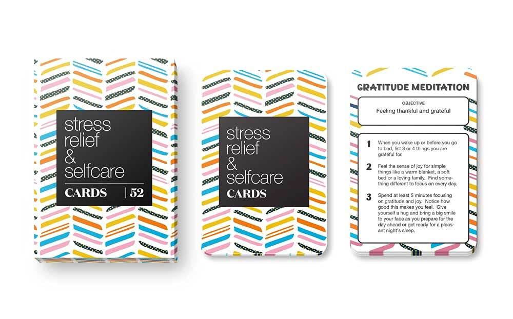 Allura & Arcia 52 Stress Less & Self Care Cards - Mindfulness & Meditation Exercises - Anxiety Relief & Relaxation - zenfulharmony.com