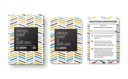 Allura & Arcia 52 Stress Less & Self Care Cards - Mindfulness & Meditation Exercises - Anxiety Relief & Relaxation - zenfulharmony.com