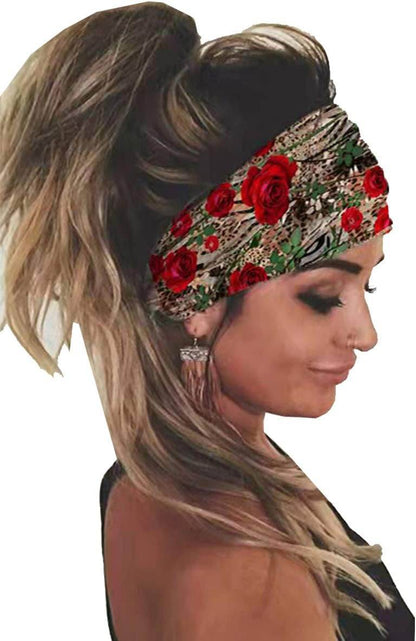 K-Elewon 3 Pack Women Wide Elastic Head Wrap Headband Sports yoga Hair Band - zenfulharmony.com