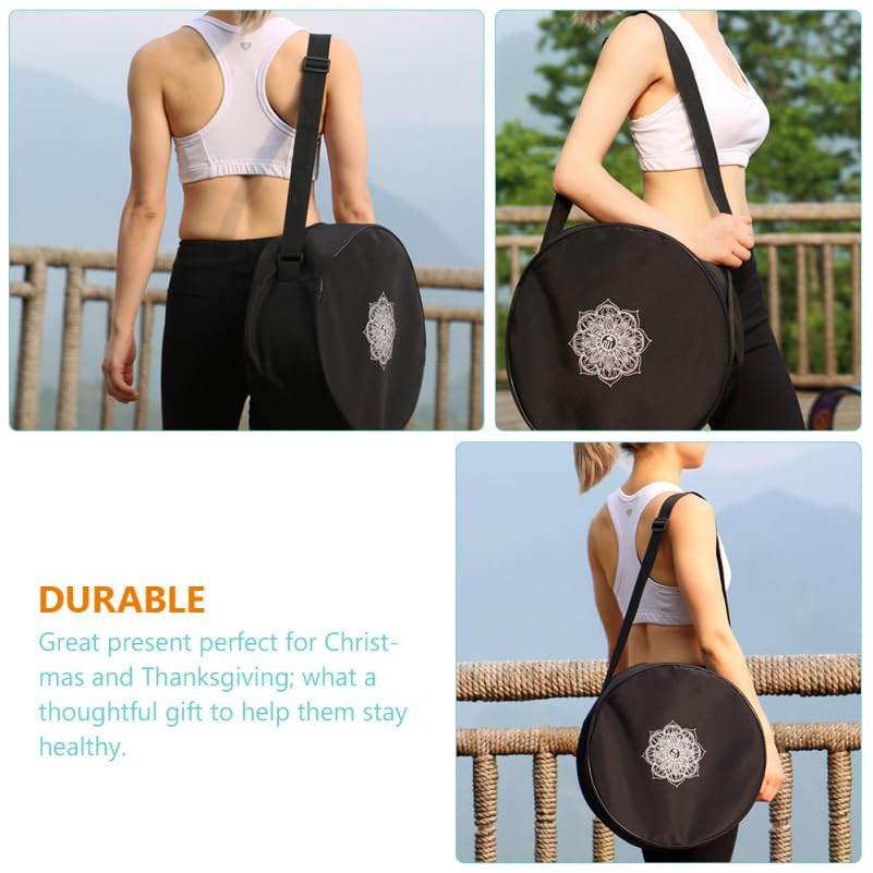 Yoga Block Storage Bag Yoga Wheel Carrier with Adjustable Strap Large Capacity Sports Bag for Gym Studio Outdoor Use - zenfulharmony.com