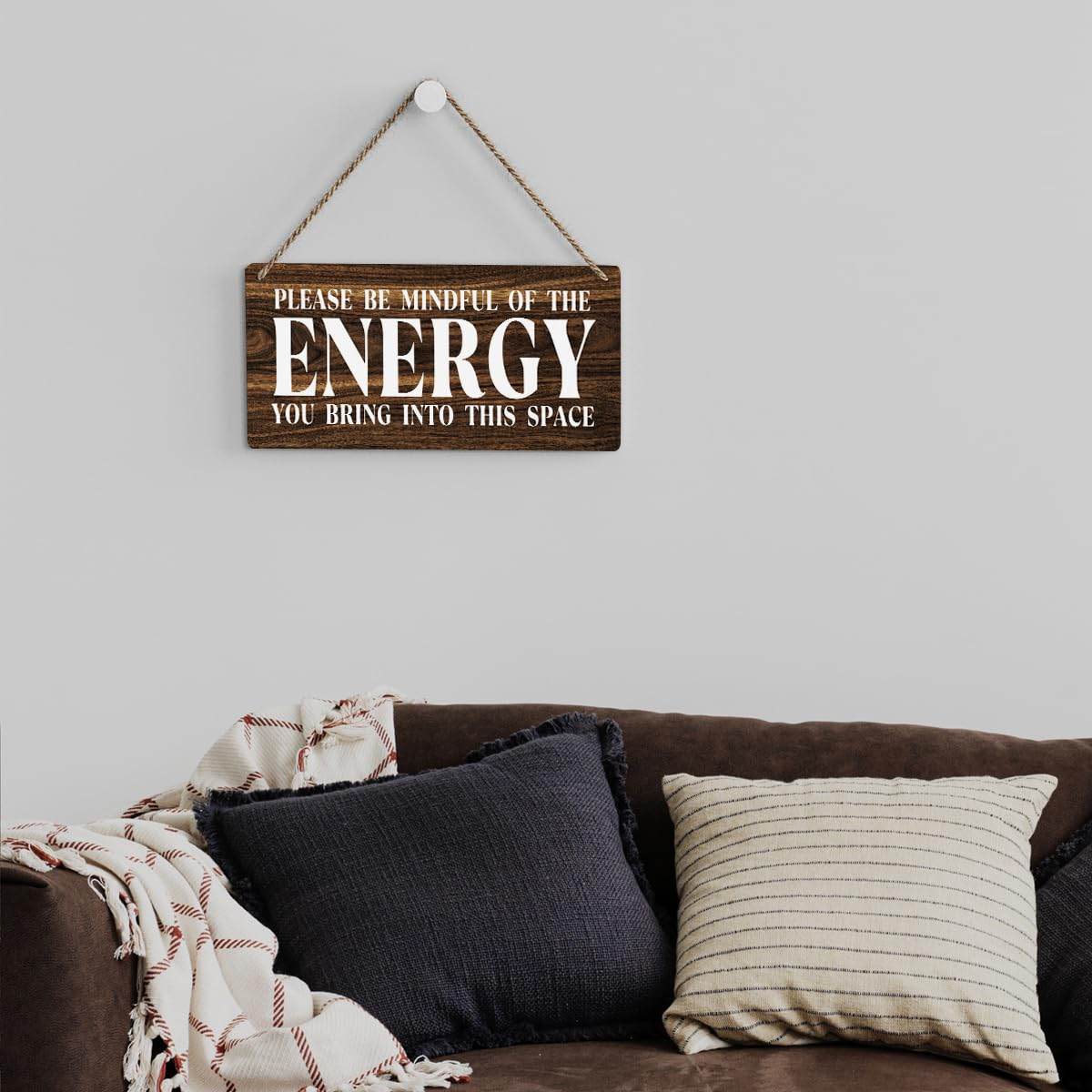 Inspirational Zen Wall Art, Positive Affirmations Wall Decor, Meditation Room Decor Spa Decor Spiritual Wall Art Decor Hanging Sign Wood Plaque Block for Home Office Bathroom Bedroom - zenfulharmony.com