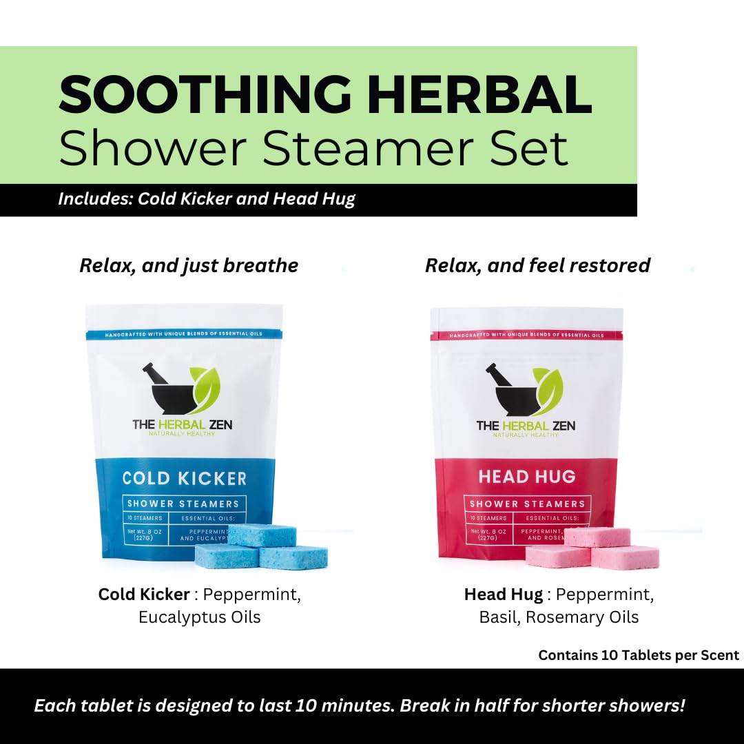 Aromatherapy Shower Steamers Gift Set, Shower Bombs Made in the USA, Relaxation Gift for Women, Lavender Shower Steamers for Women, Eucalytus Shower Steamer, Made in USA Birthday Gifts - zenfulharmony.com