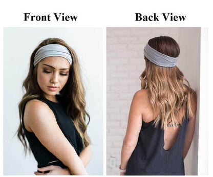 Huachi Non Slip Headbands for Fashion Workout Yoga Sports Exercise Sweatbands Summer Accessories Elastic Bands - zenfulharmony.com