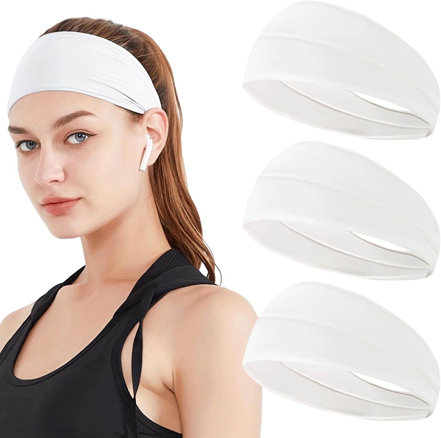 JOYOYO Unisex Headbands for Women's Hair Soft Stretchy Fabric Kylie Head Band Bandeaux Hair Accessories for Workout Gym Yoga Hair Band,100% Pure Cotton - zenfulharmony.com