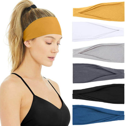 Huachi Non Slip Headbands for Fashion Workout Yoga Sports Exercise Sweatbands Summer Accessories Elastic Bands - zenfulharmony.com