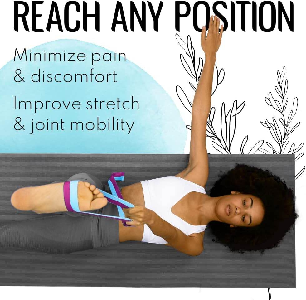 TECEUM Yoga Strap & Mat Strap – 2 IN 1 – Cotton – 6 ft 8 ft 10 ft (30+ colors) – Adjustable Non-Slip Belt for Yoga, Pilates, Stretching, Physiotherapy, Fitness & Home Workout – For Carrying Mats - zenfulharmony.com