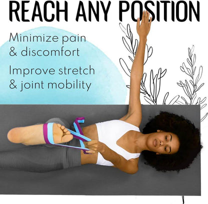 TECEUM Yoga Strap & Mat Strap – 2 IN 1 – Cotton – 6 ft 8 ft 10 ft (30+ colors) – Adjustable Non-Slip Belt for Yoga, Pilates, Stretching, Physiotherapy, Fitness & Home Workout – For Carrying Mats - zenfulharmony.com