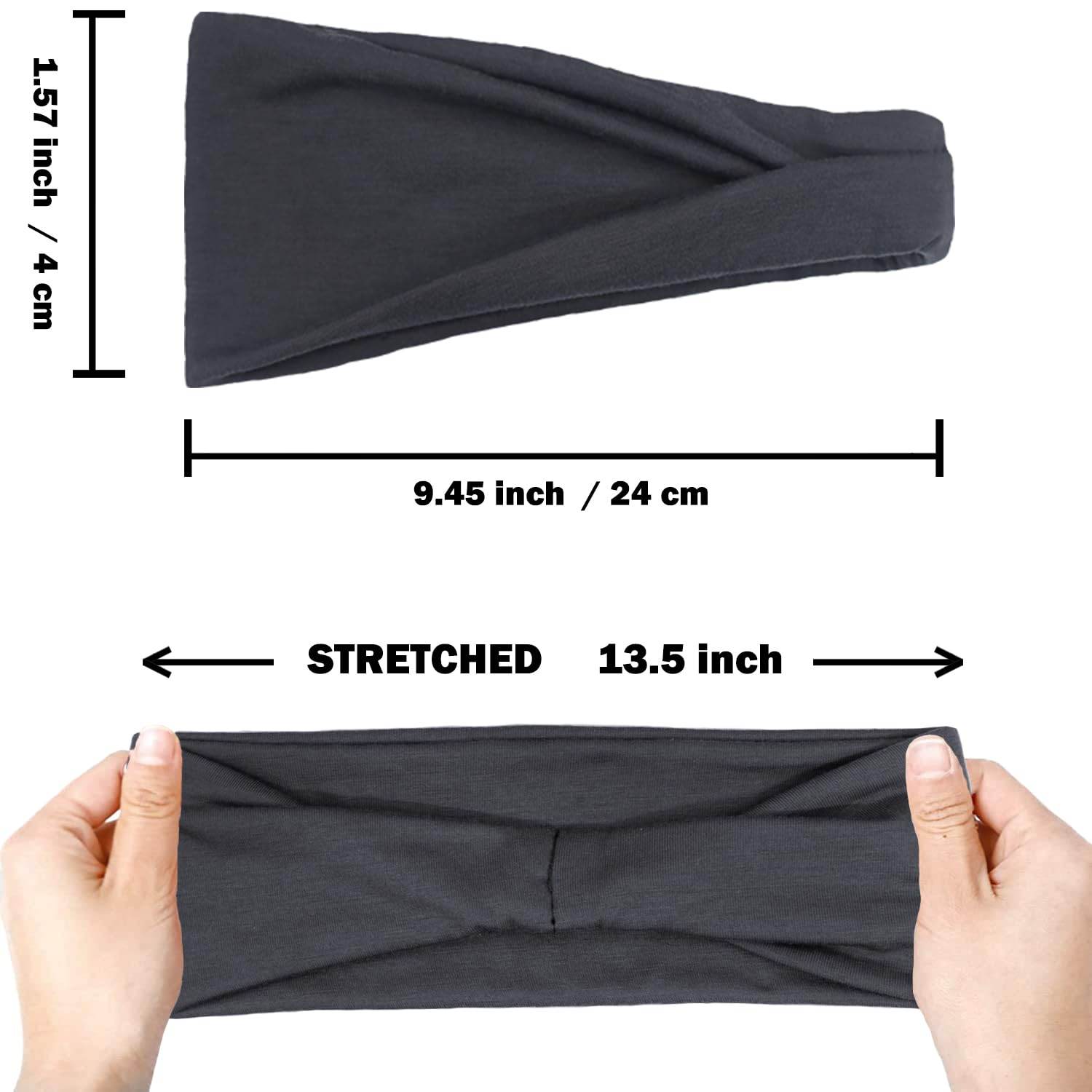 IVARYSS Headbands for Women, Non-Slip, Premium Stretchy Head Bands Hair Accessories,Wear for Yoga, Fashion, Working Out, Travel or Running, 6 Pack, Neutral - zenfulharmony.com
