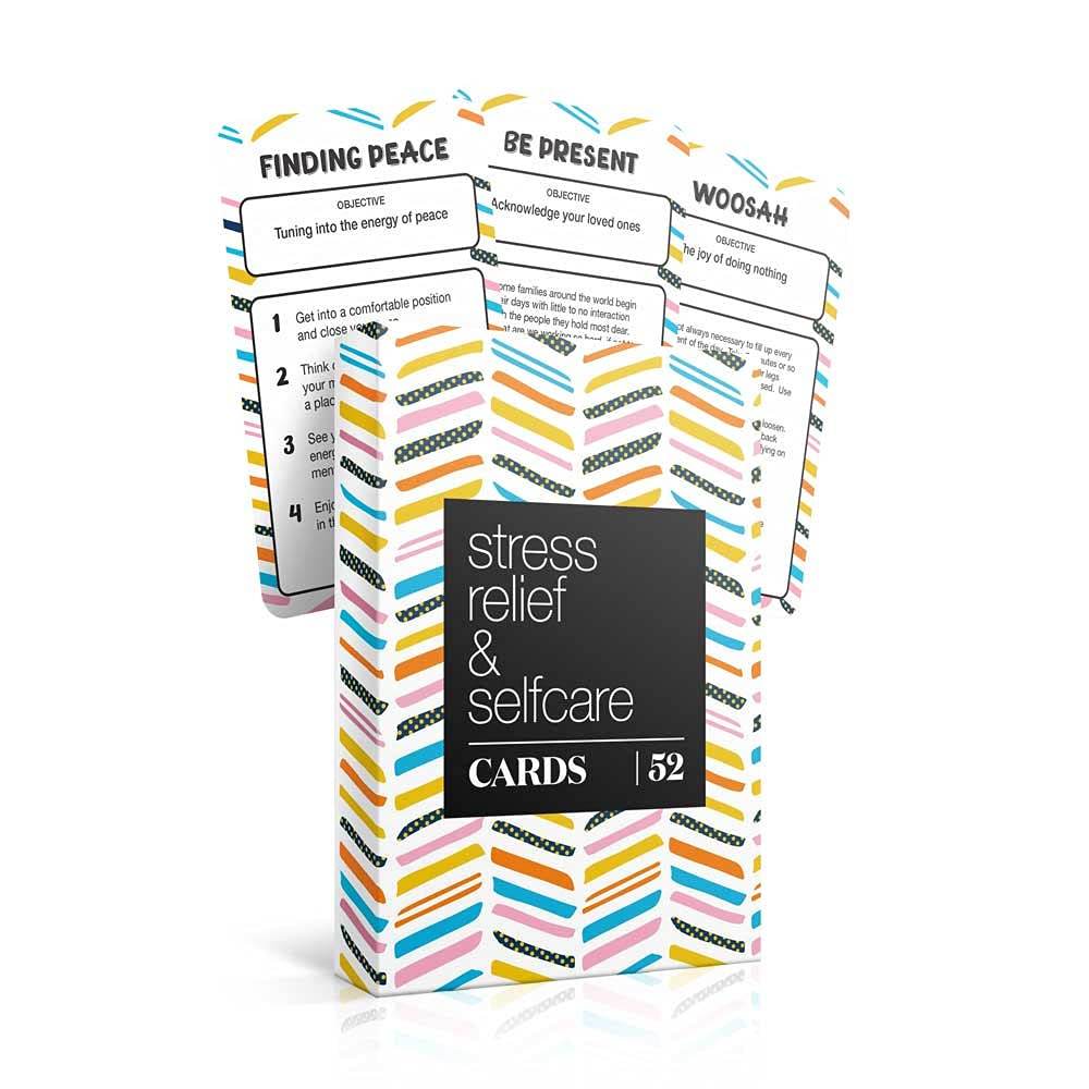 Allura & Arcia 52 Stress Less & Self Care Cards - Mindfulness & Meditation Exercises - Anxiety Relief & Relaxation - zenfulharmony.com
