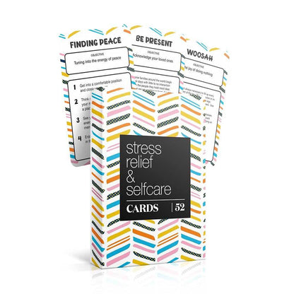 Allura & Arcia 52 Stress Less & Self Care Cards - Mindfulness & Meditation Exercises - Anxiety Relief & Relaxation - zenfulharmony.com