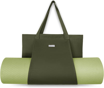 Women Yoga Mat Bag Canvas Tote For, Yoga Bags And Carriers Fits All Your Stuff, Pilates, Travel Office Beach Workout - zenfulharmony.com