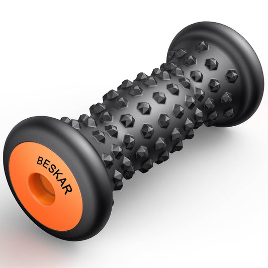BESKAR Foot Massager Roller for Plantar Fasciitis Relief, Portable, Deep Tissue Muscle Massage, Foot Arch and Heel Pain, Reflexology Tool - zenfulharmony.com