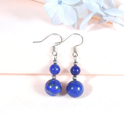 Ayriwoyi Beaded Stone Earrings Dangle Earrings for Women Healing Crystal Earrings Colorful Chakra Earrings Drop Earrings Lightweight Gemstone Earrings - zenfulharmony.com