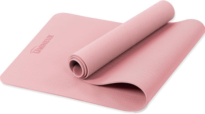 Yoga Mat Non Slip, Pilates Fitness Mats, Eco Friendly, Anti-Tear 1/4" Thick Yoga Mats for Women, Exercise Mats for Home Workout with Carrying Sling and Storage Bag - zenfulharmony.com