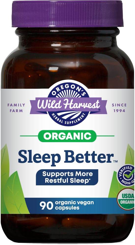 Oregon's Wild Harvest Sleep Better Organic Supplement, 90 Count - zenfulharmony.com
