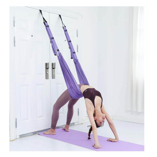Leg Stretcher Strap, Stretching Equipment with Door Anchor Flexibility Trainer Backbend Assist for Dance Aerial Yoga Ballet Leg Stretching Exercise - zenfulharmony.com
