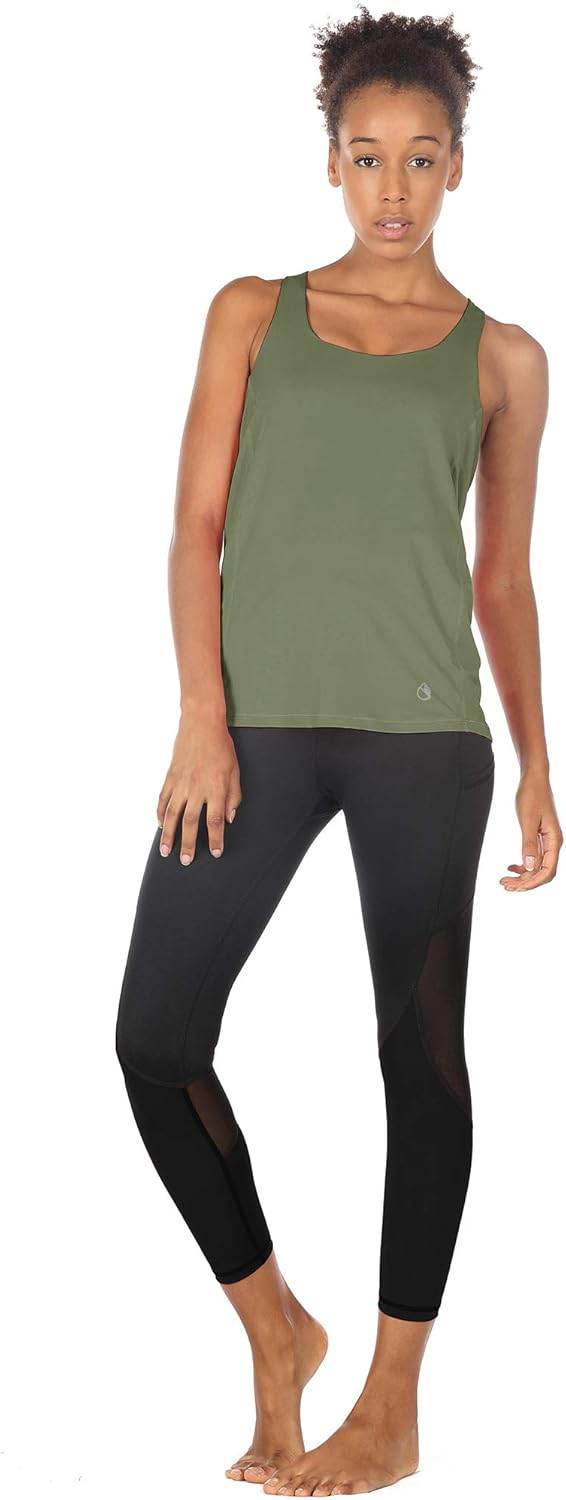 icyzone Women's Open Back Workout Athletic Yoga Tank Tops with Built in Bra - zenfulharmony.com