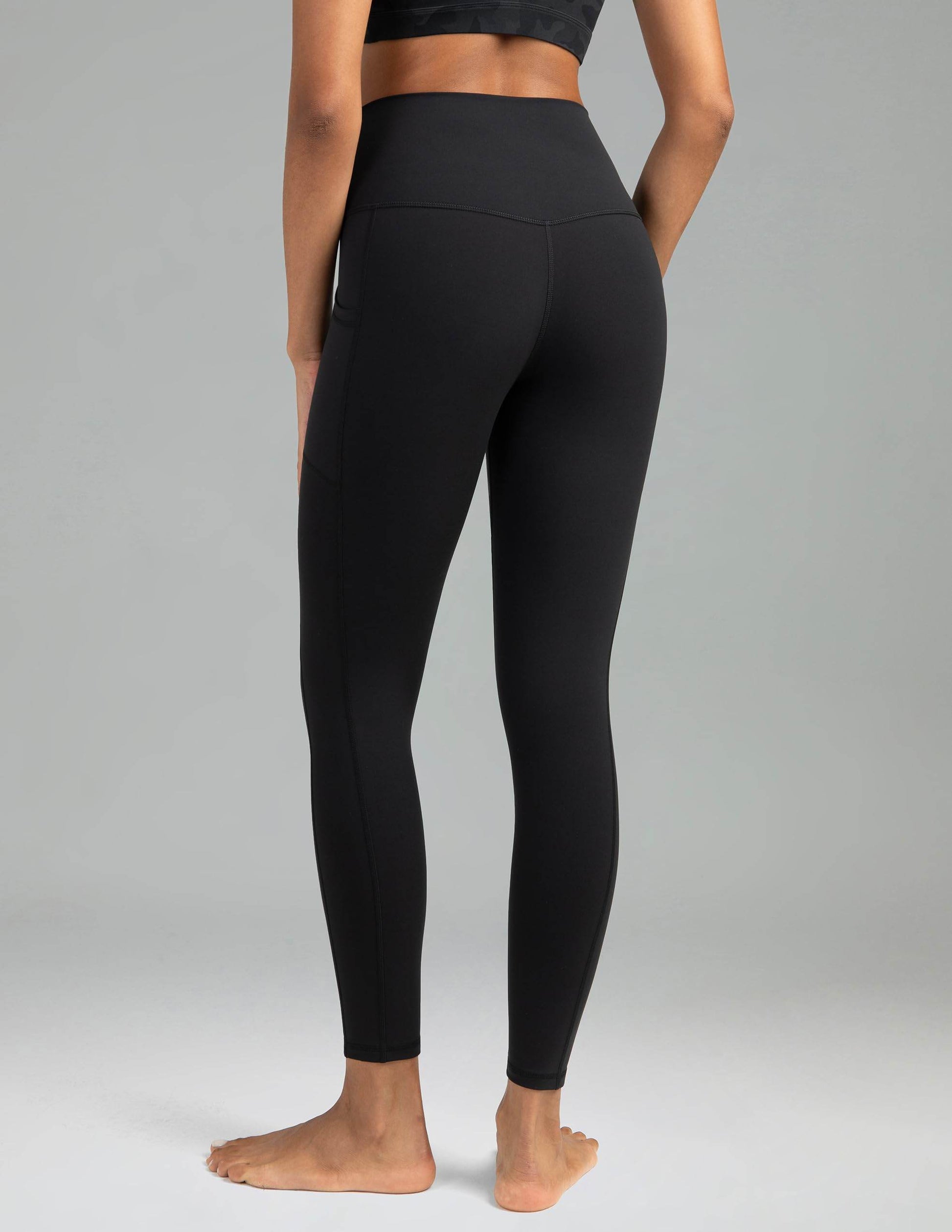 Colorfulkoala Women's High Waisted Tummy Control Workout Leggings 7/8 Length Yoga Pants with Pockets (M, Black) - zenfulharmony.com