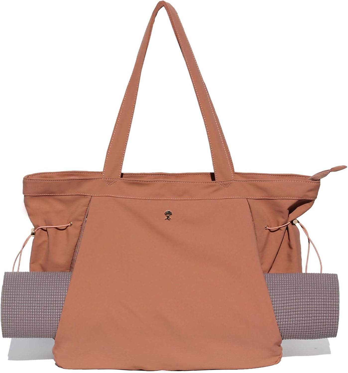 ESVAN Yoga Tote Bag for Women Shoulder Bags Drawstring for Office Workout Travel Carryall Pilates Gym and Beach - zenfulharmony.com