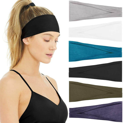 Huachi Non Slip Headbands for Fashion Workout Yoga Sports Exercise Sweatbands Summer Accessories Elastic Bands - zenfulharmony.com