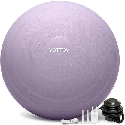 YOTTOY Anti-Burst Exercise Ball for Working Out, Yoga Ball for Pregnancy,Extra Thick Workout Ball for Physical Therapy,Stability Ball for Ball Chair Fitness with Pump - zenfulharmony.com