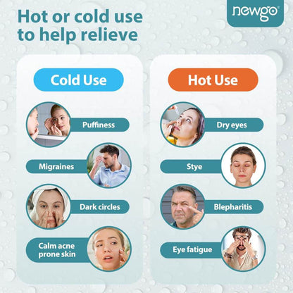 NEWGO Cooling Eye Mask Cold Gel Eye Mask for Eye Puffiness, Tired Eyes, Migraines, Stress, Itchy Eyes, Eye Lid Surgery, Eye Relief Mask for Sleeping, Skin Care, Eye Spa - Green - zenfulharmony.com