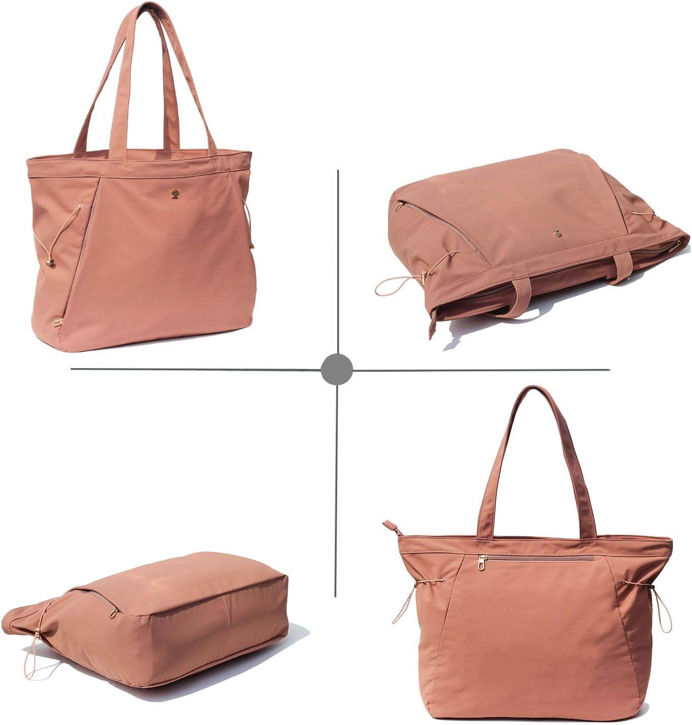 ESVAN Yoga Tote Bag for Women Shoulder Bags Drawstring for Office Workout Travel Carryall Pilates Gym and Beach - zenfulharmony.com