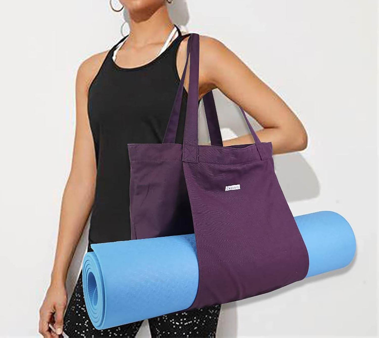 Women Yoga Mat Bag Canvas Tote For, Yoga Bags And Carriers Fits All Your Stuff, Pilates, Travel Office Beach Workout - zenfulharmony.com
